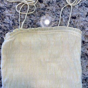 Forever 21 Pale Yellow Crop top, Small